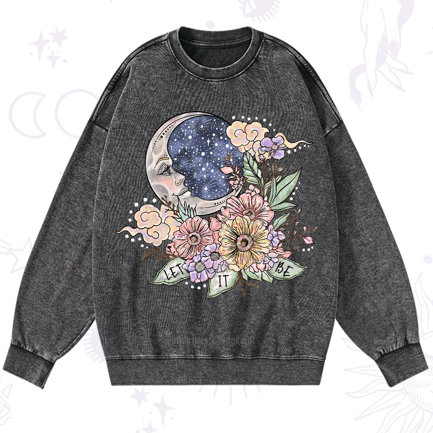Purplehecate Let It Be Washed Sweatshirt