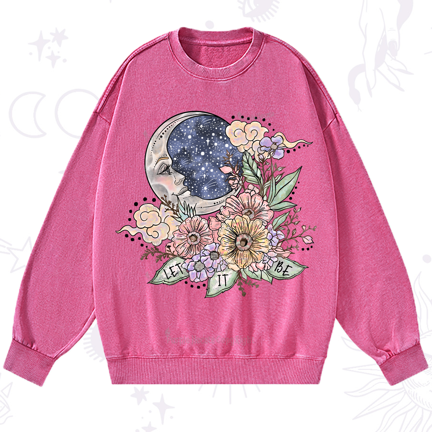 Purplehecate Let It Be Washed Sweatshirt