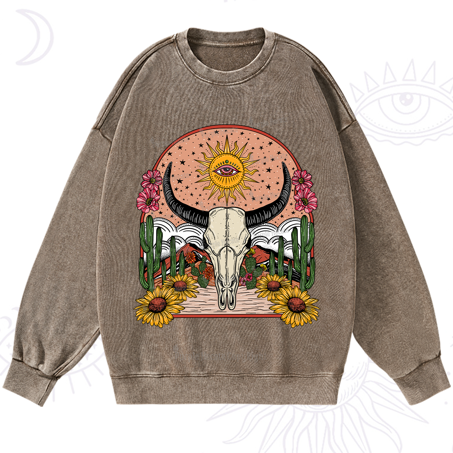 Purplehecate Desert Bloom Washed Sweatshirt