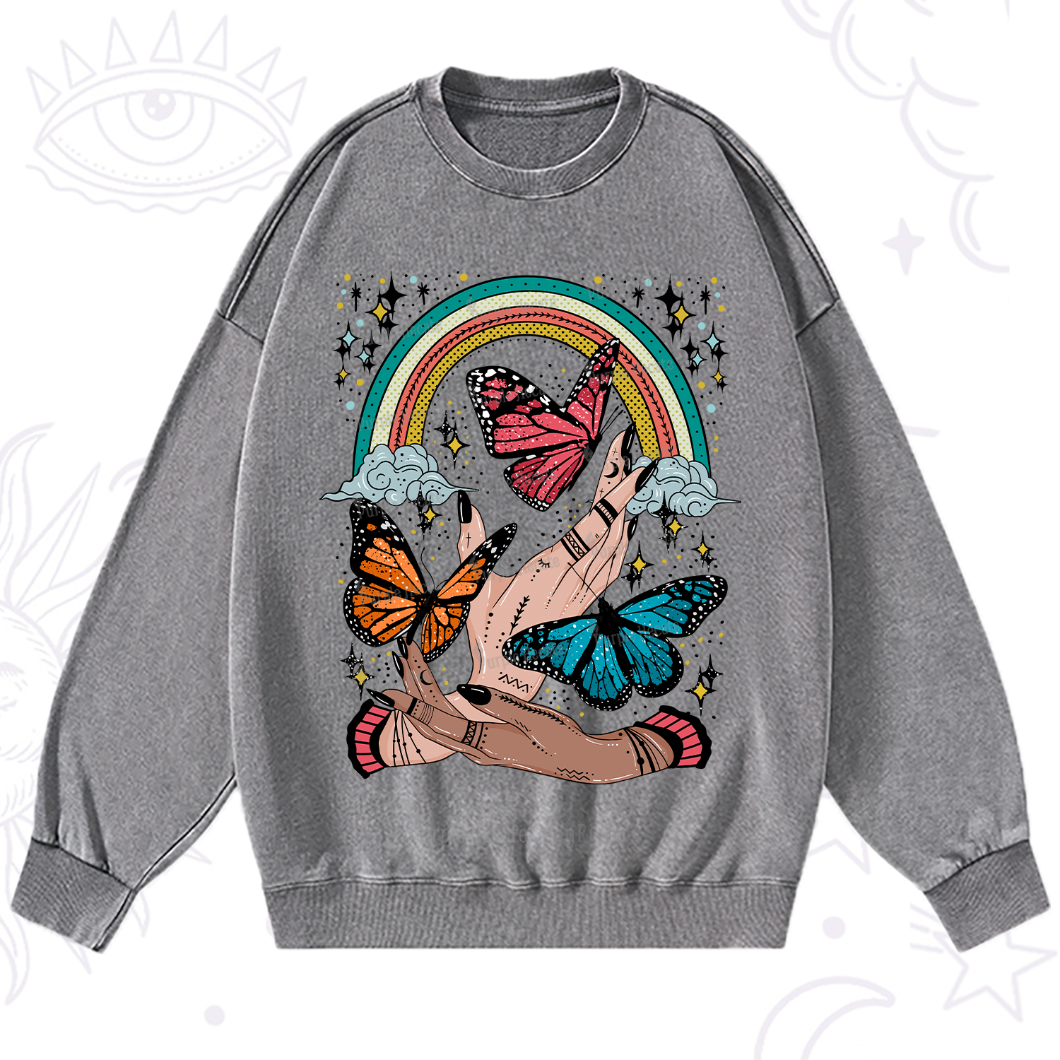 Purplehecate Metamorphoses Washed Sweatshirt