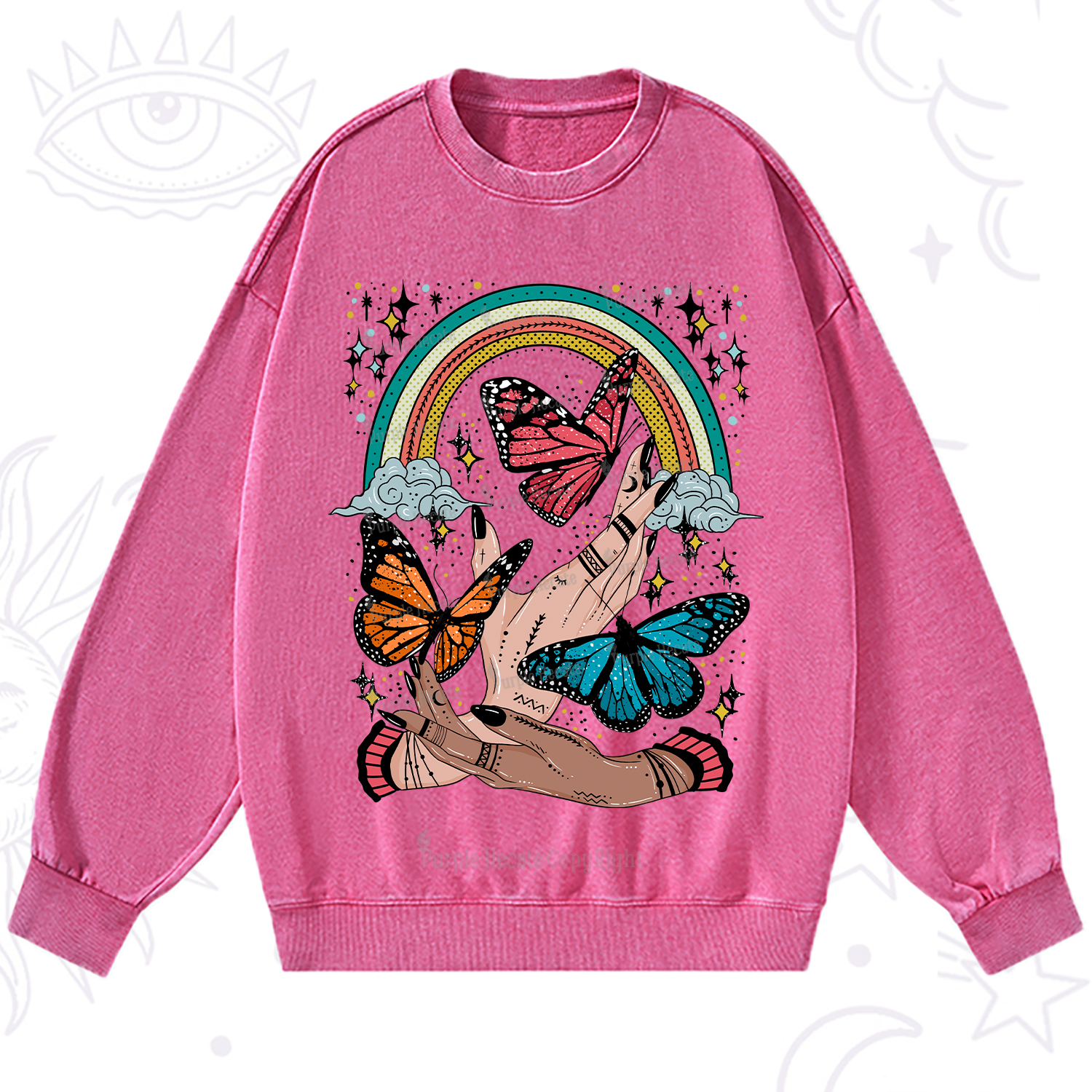 Purplehecate Metamorphoses Washed Sweatshirt