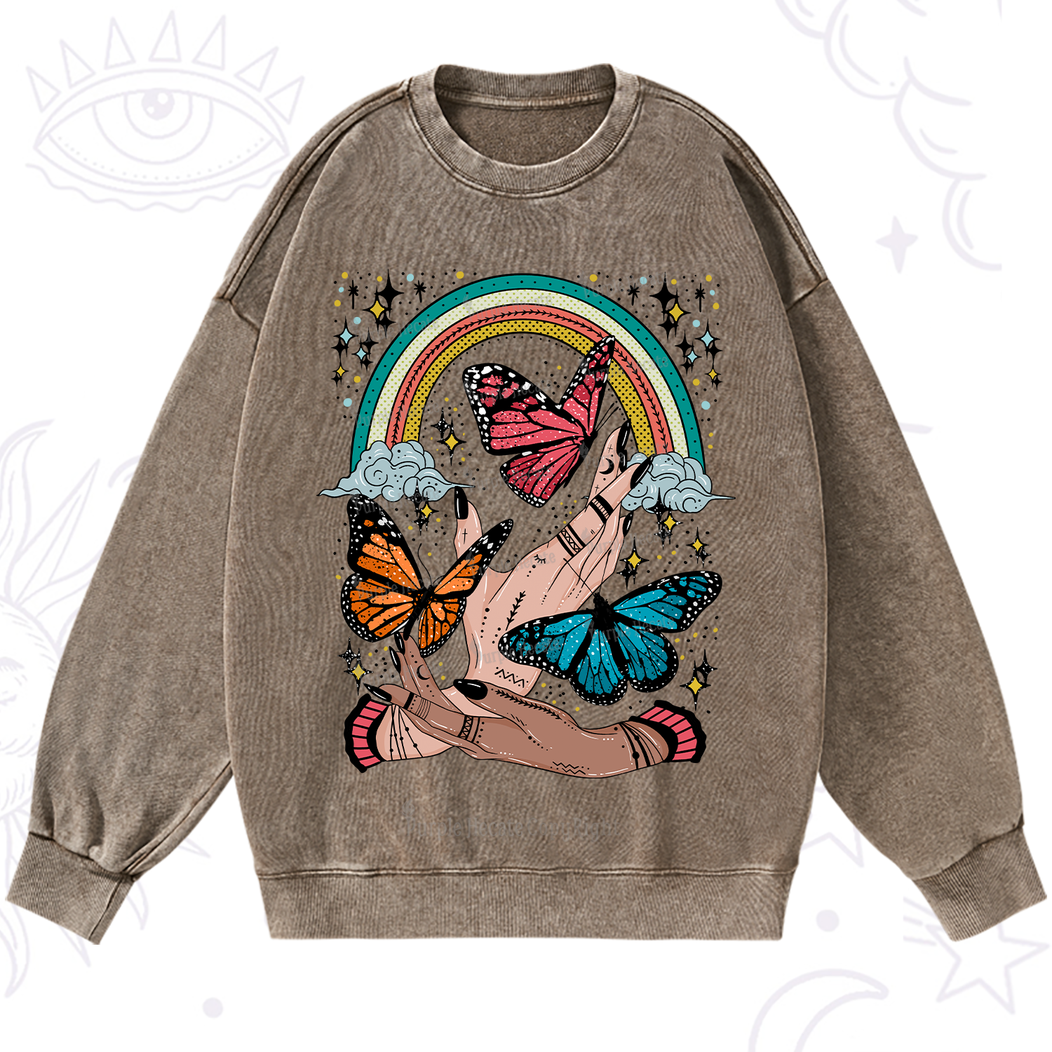 Purplehecate Metamorphoses Washed Sweatshirt