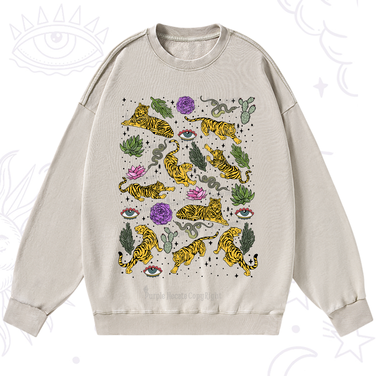 Purplehecate Desert Tiger Washed Sweatshirt