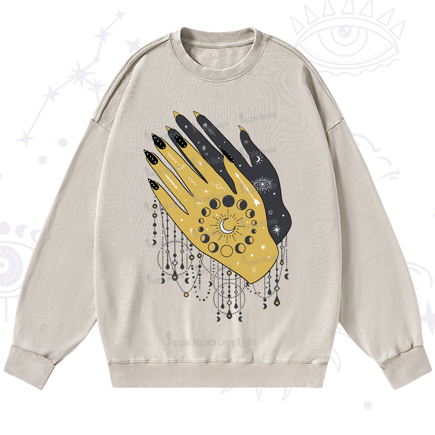 Purplehecate Wash Your Hands Washed Sweatshirt