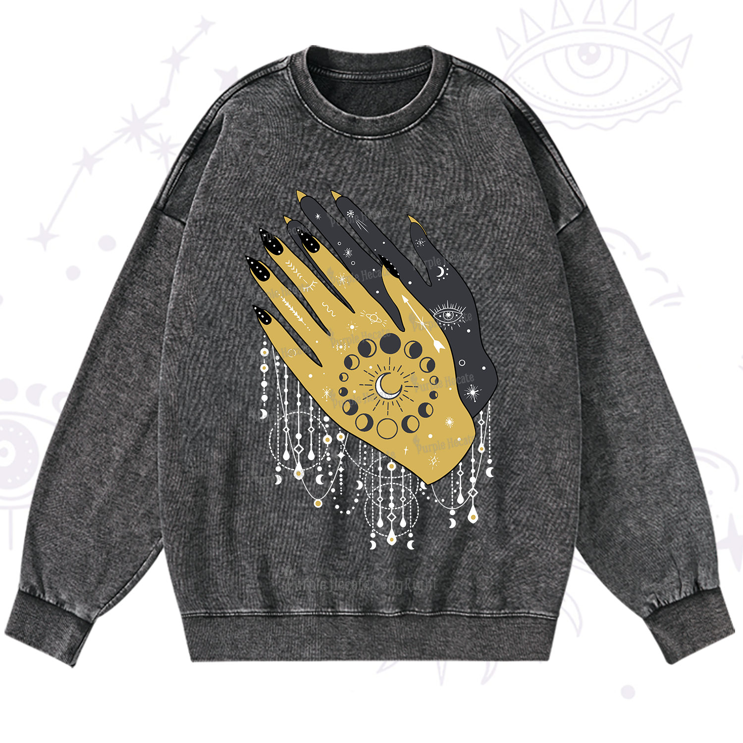 Purplehecate Wash Your Hands Washed Sweatshirt