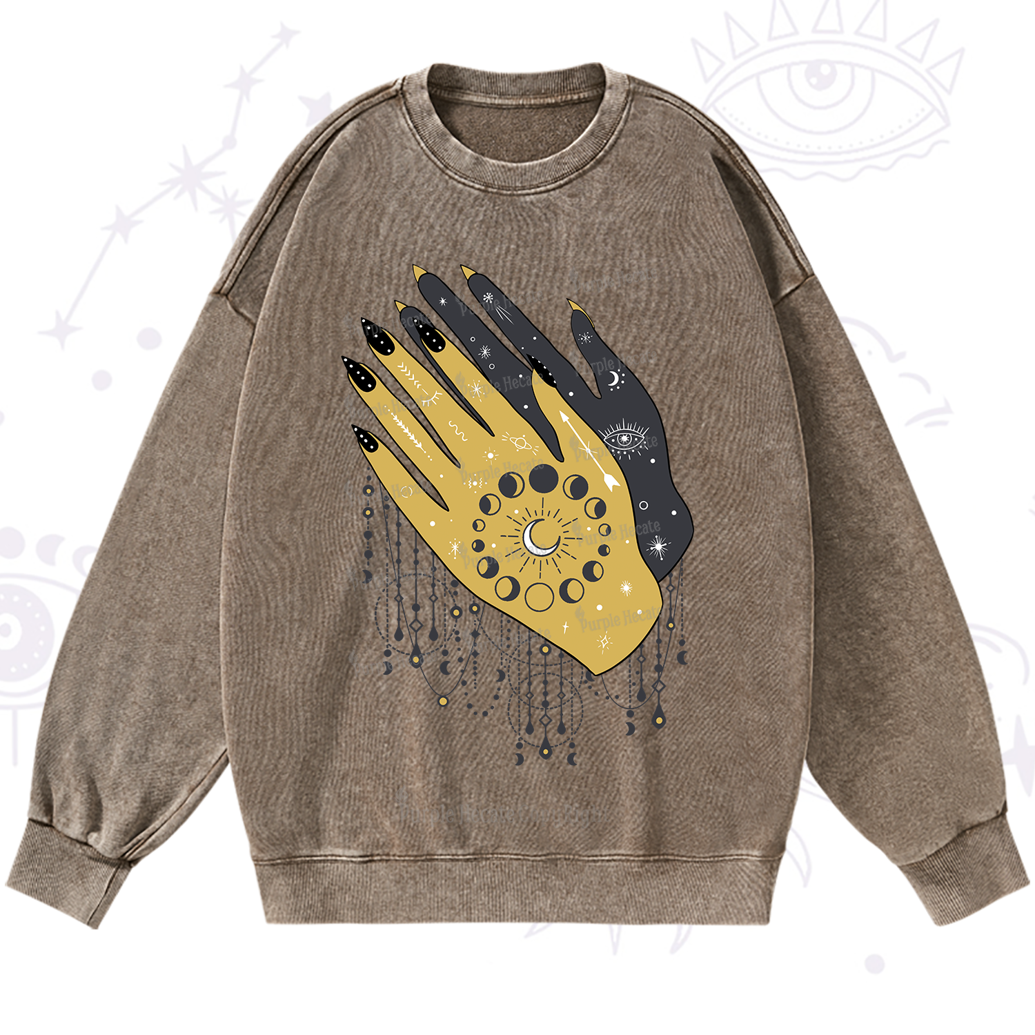 Purplehecate Wash Your Hands Washed Sweatshirt