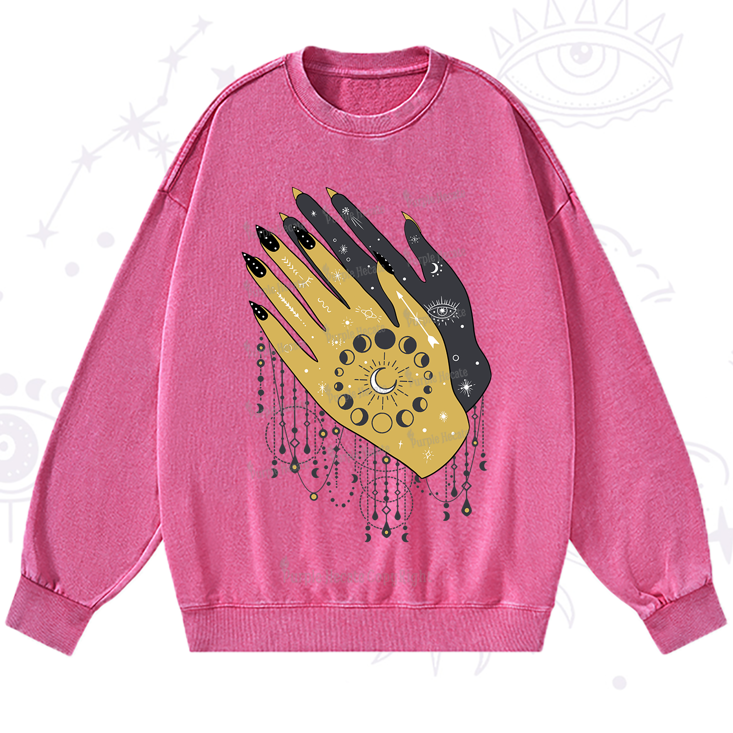 Purplehecate Wash Your Hands Washed Sweatshirt
