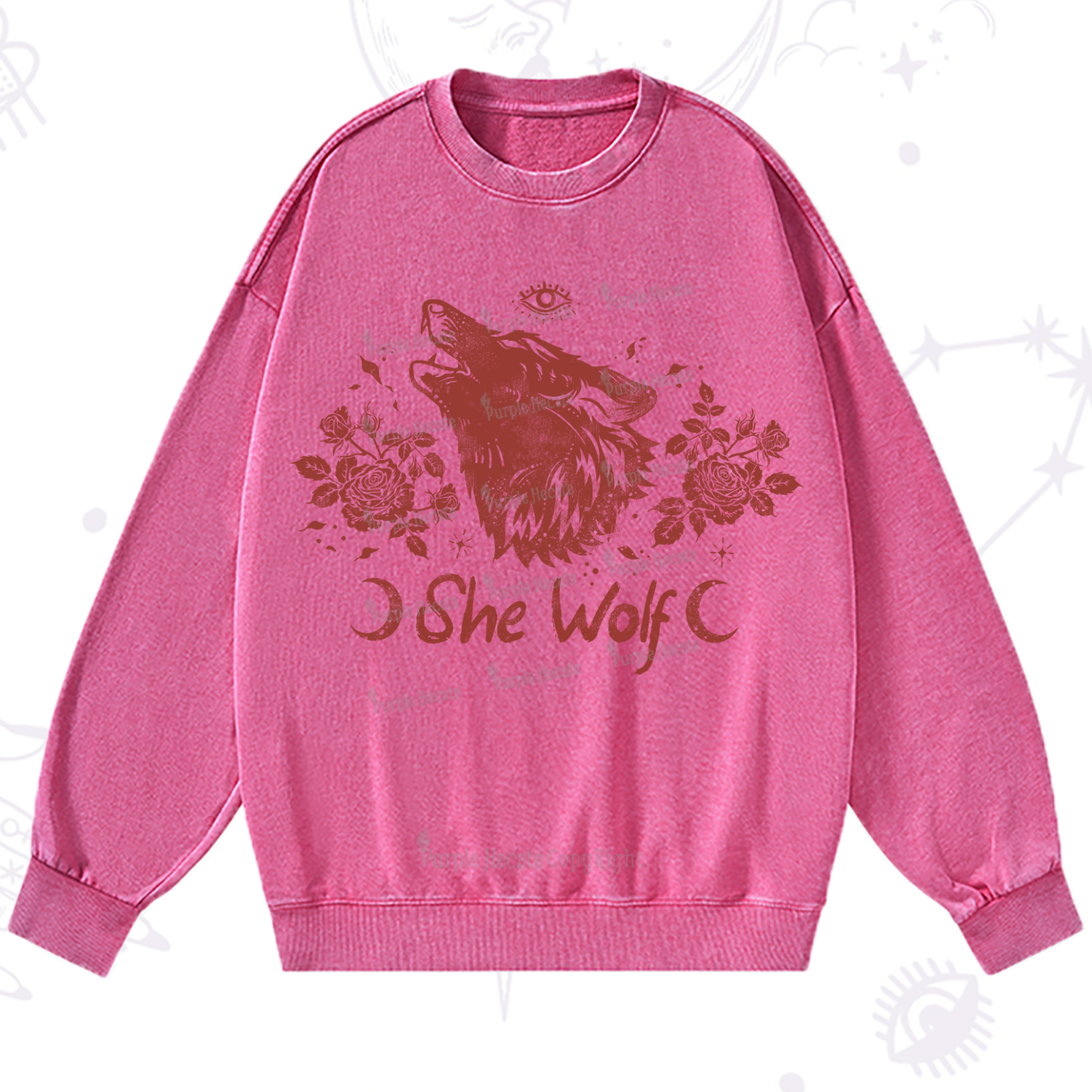 Purplehecate She Wolf Washed Sweatshirt