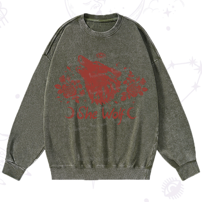 Purplehecate She Wolf Washed Sweatshirt