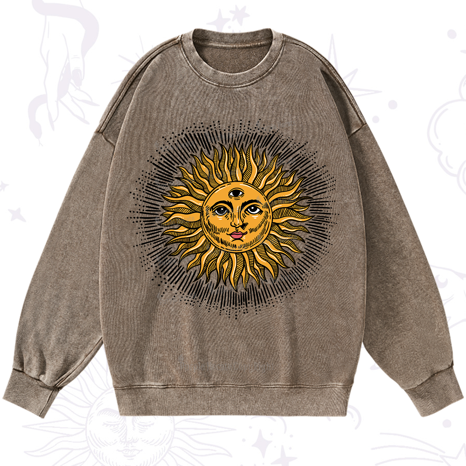Purplehecate Sat Nam Washed Sweatshirt