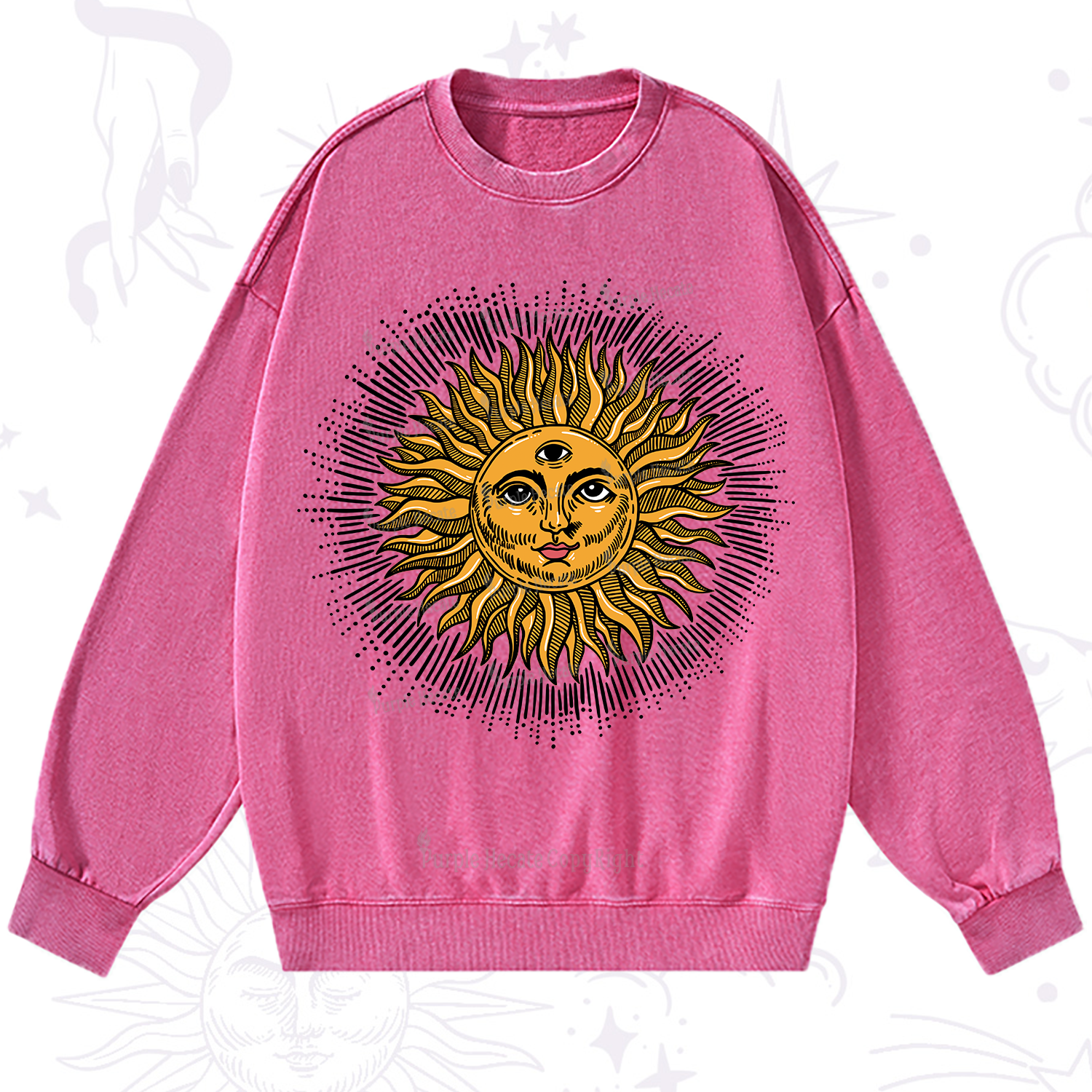 Purplehecate Sat Nam Washed Sweatshirt