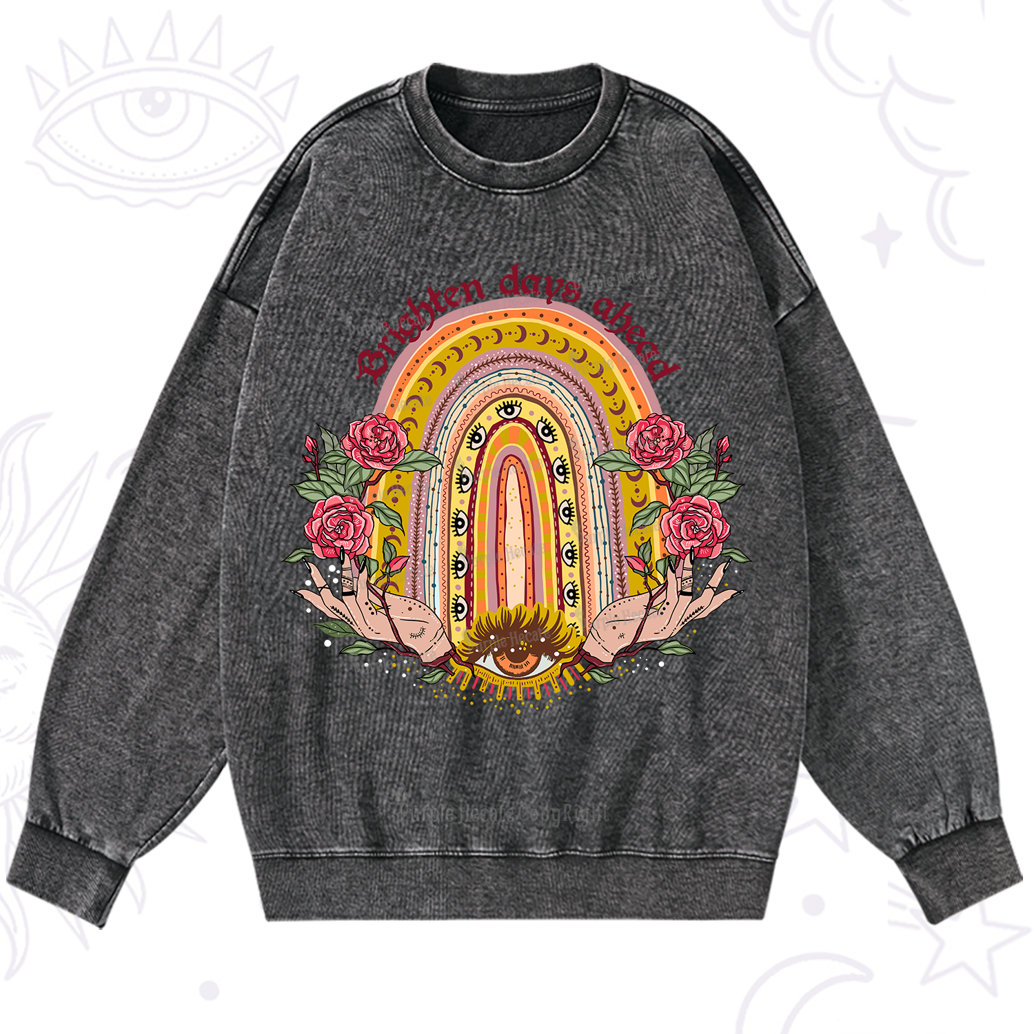 Purplehecate Brighten Days Ahead Washed Sweatshirt