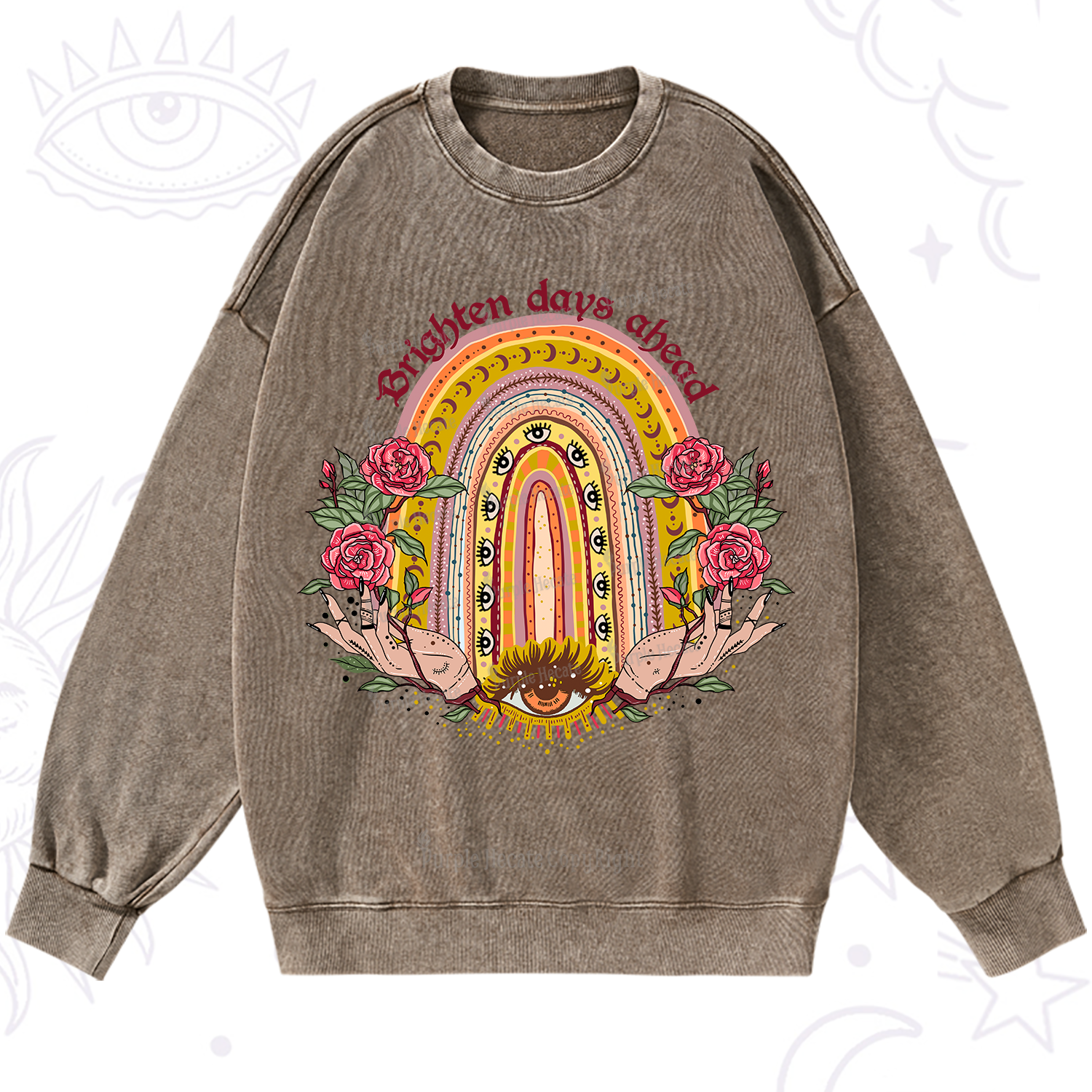 Purplehecate Brighten Days Ahead Washed Sweatshirt