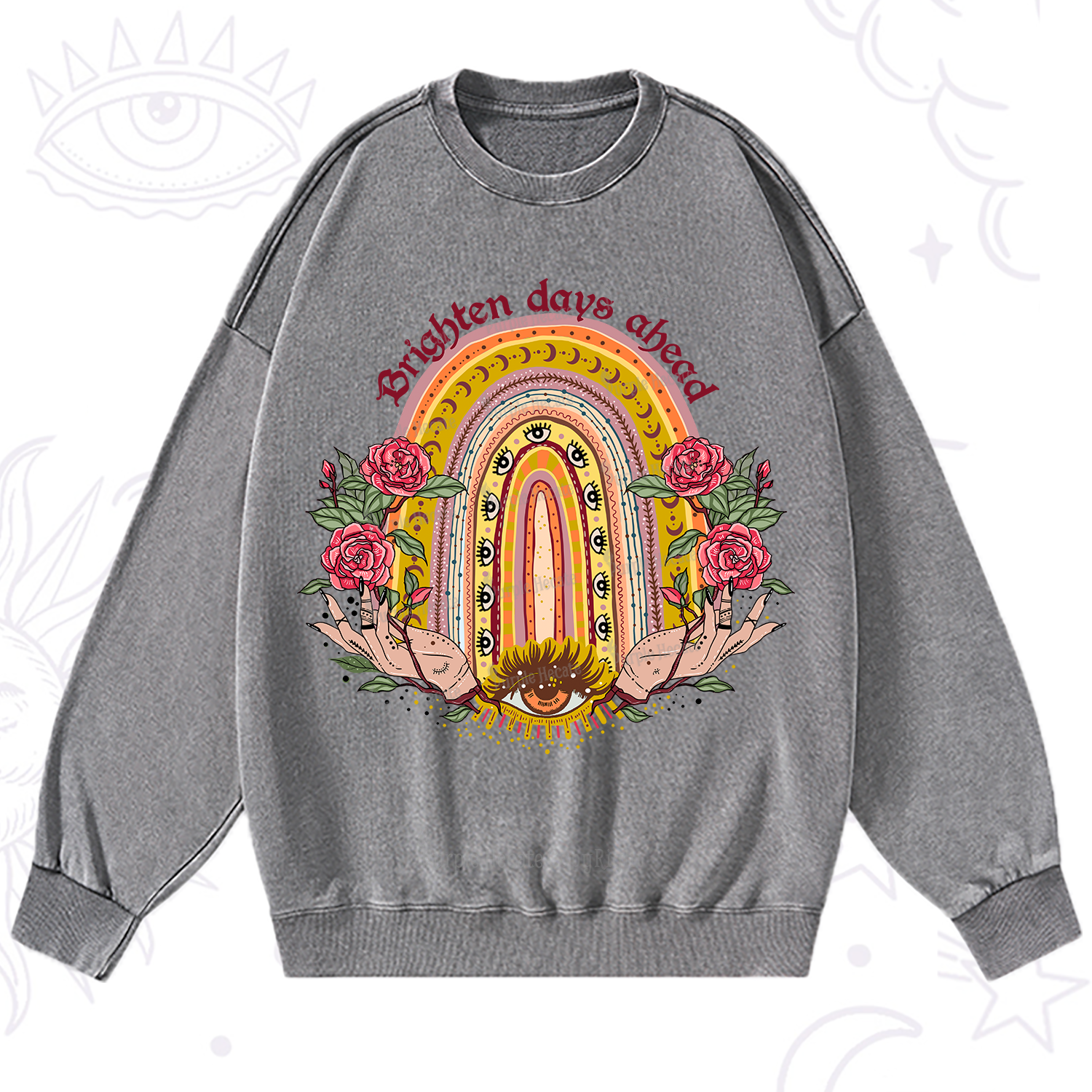 Purplehecate Brighten Days Ahead Washed Sweatshirt