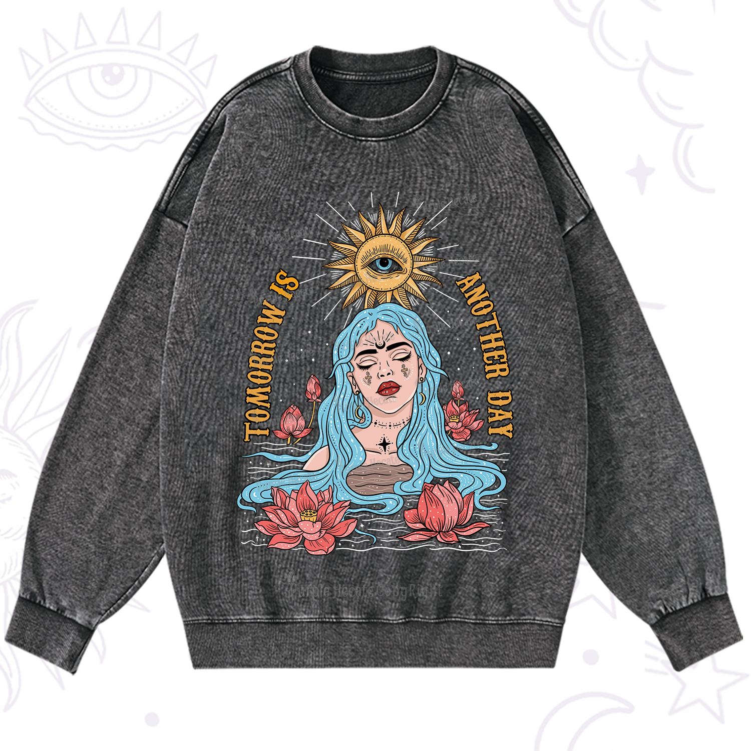 Purplehecate Tomorrow Is Another Day Washed Sweatshirt