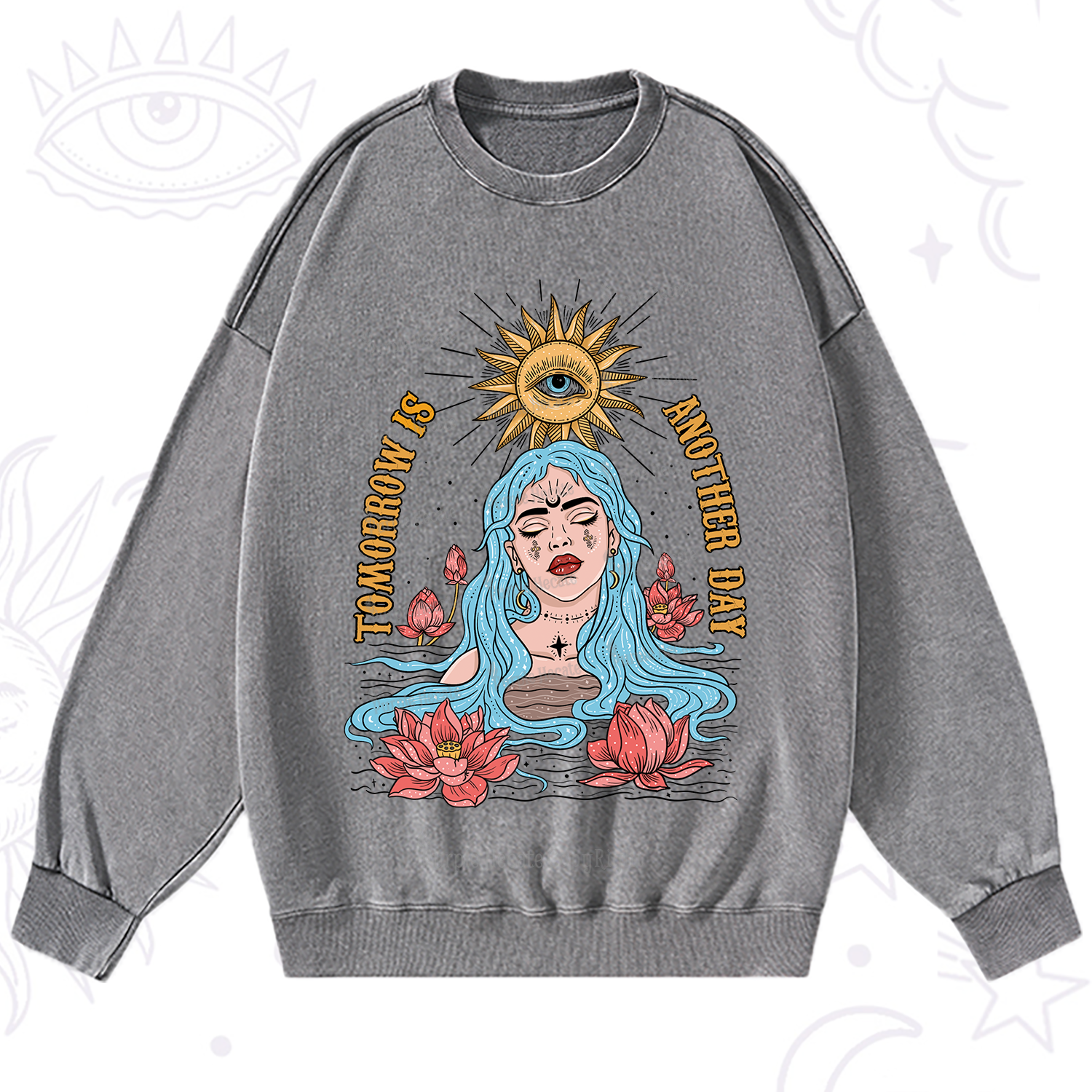 Purplehecate Tomorrow Is Another Day Washed Sweatshirt
