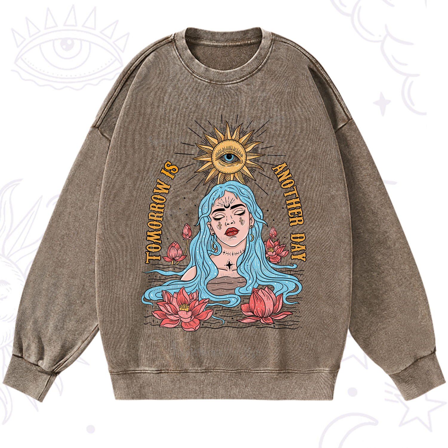 Purplehecate Tomorrow Is Another Day Washed Sweatshirt