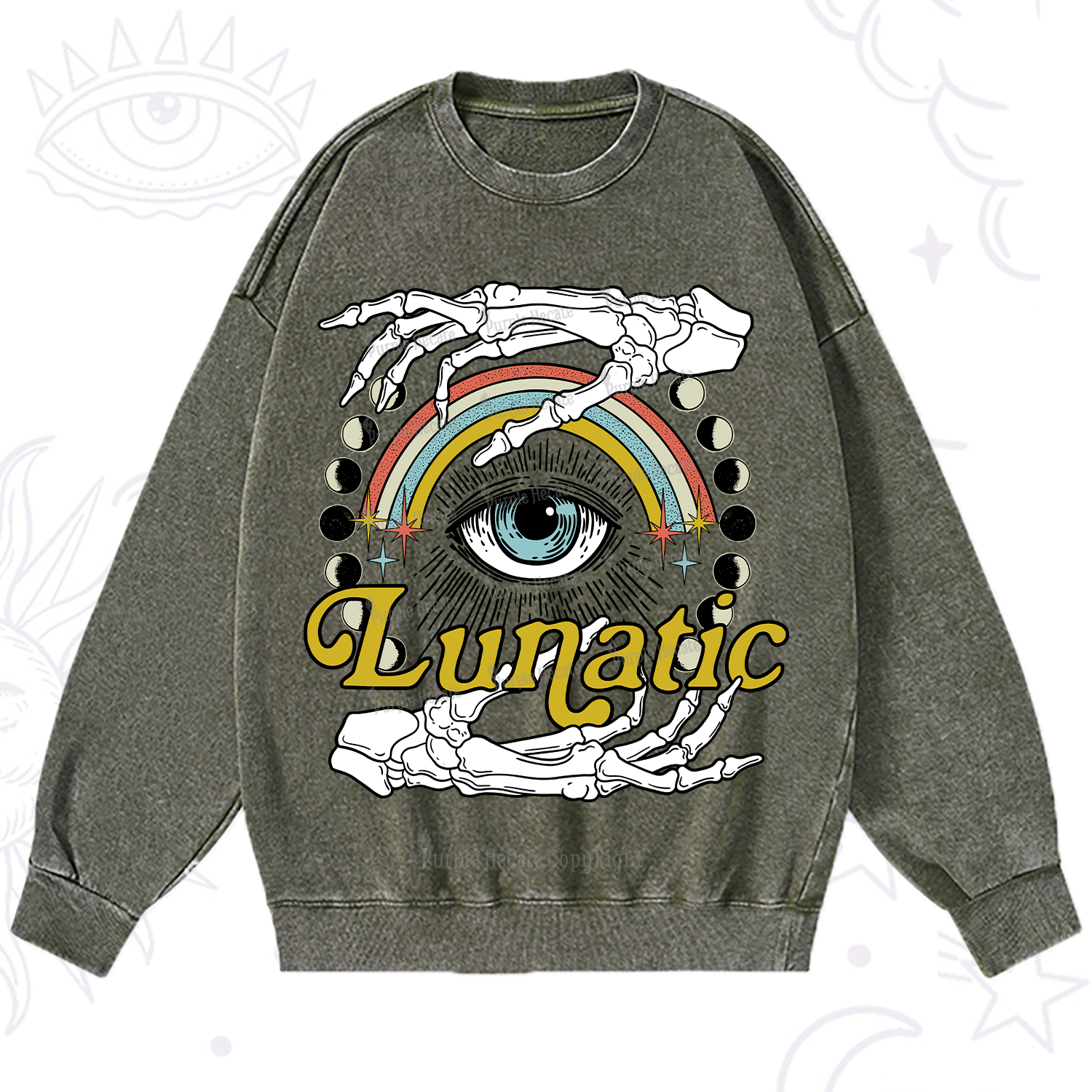 Purplehecate Lunatic Washed Sweatshirt