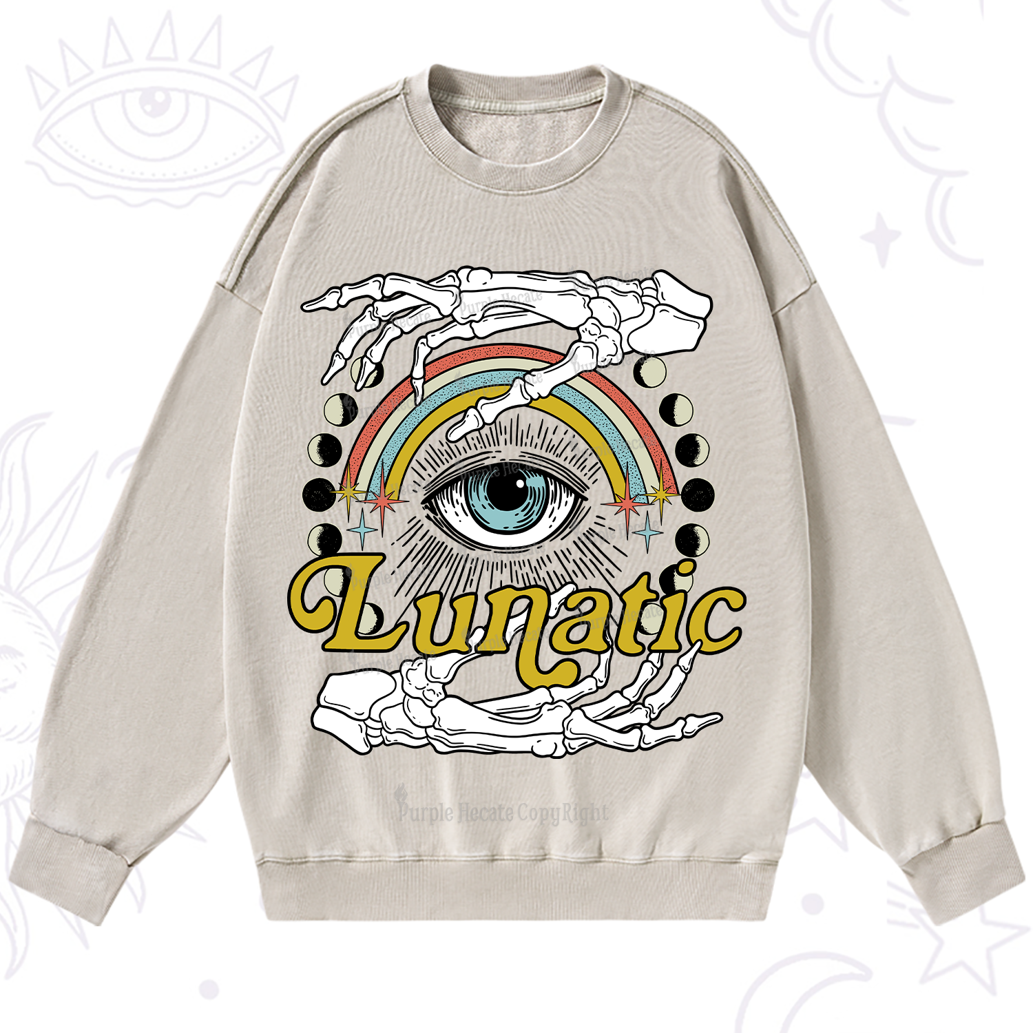 Purplehecate Lunatic Washed Sweatshirt