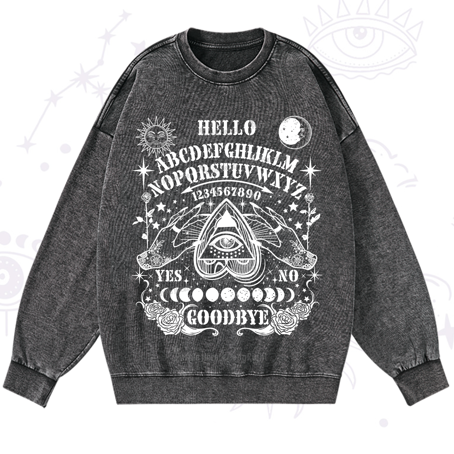 Purplehecate Hello Goodbye Washed Sweatshirt