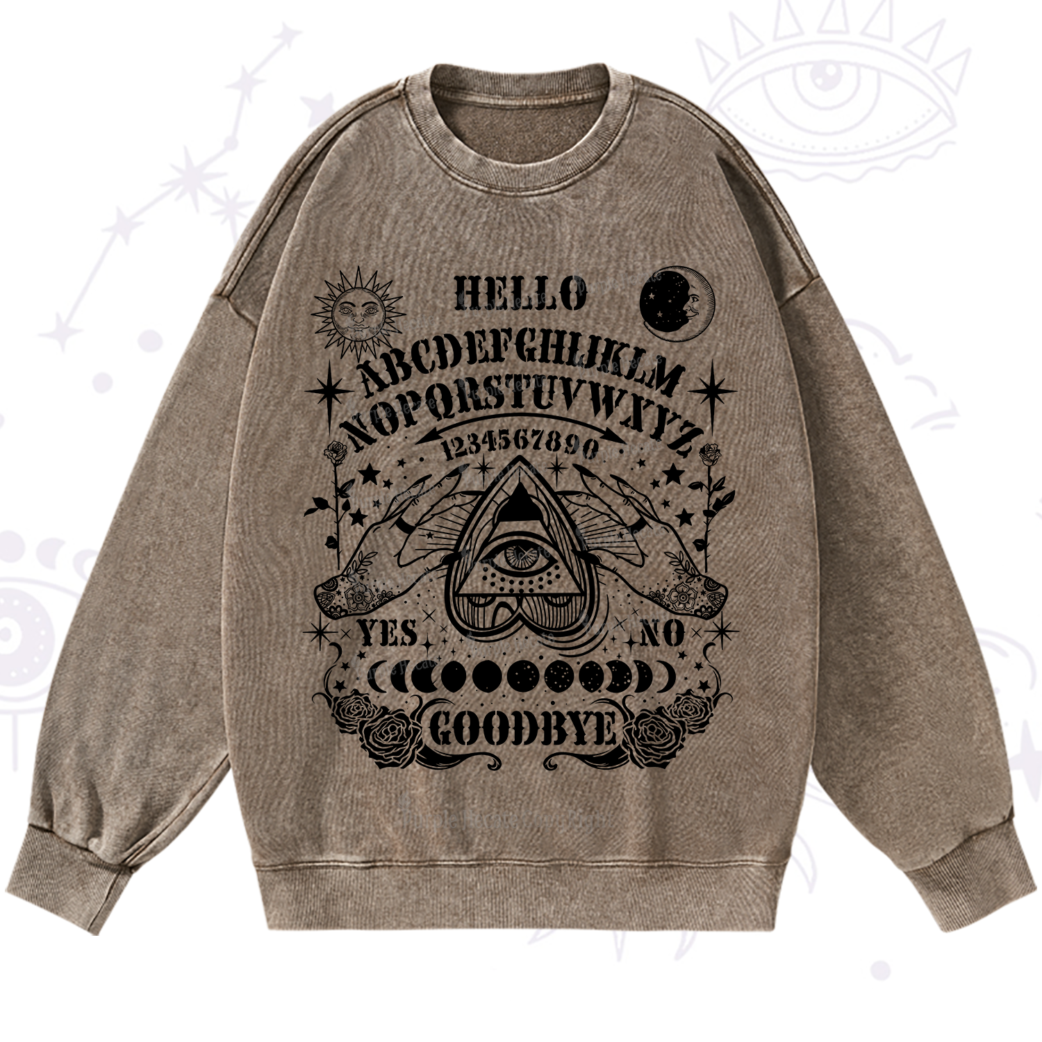 Purplehecate Hello Goodbye Washed Sweatshirt