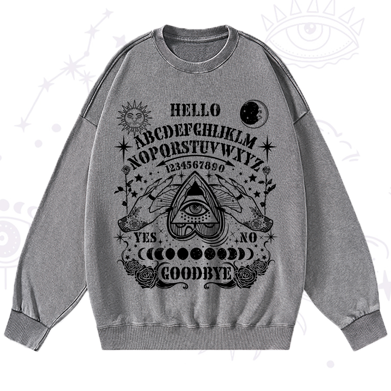 Purplehecate Hello Goodbye Washed Sweatshirt