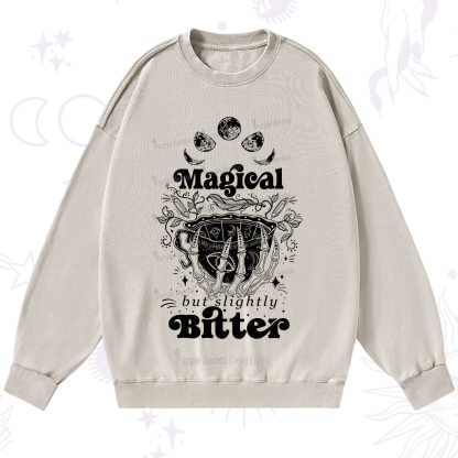 Purplehecate Magical But Slightly Bitter Washed Sweatshirt