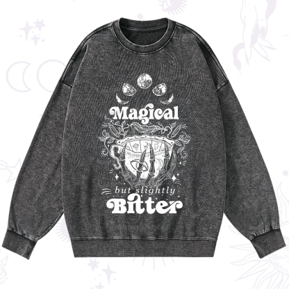 Purplehecate Magical But Slightly Bitter Washed Sweatshirt
