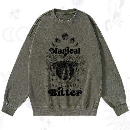 Purplehecate Magical But Slightly Bitter Washed Sweatshirt
