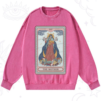 Purplehecate The Mother Tarot Washed Sweatshirt
