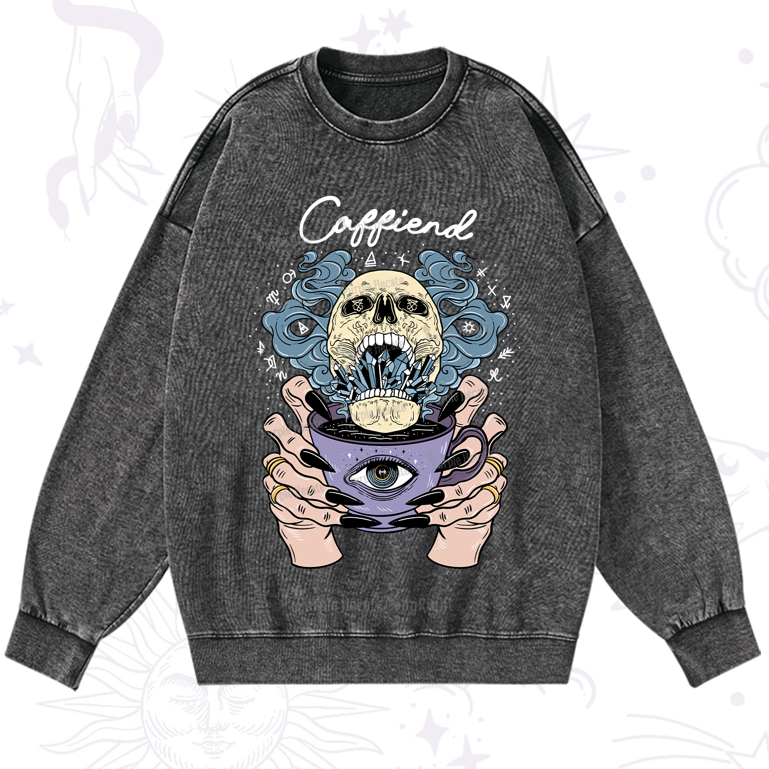 Purplehecate Caffiend Washed Sweatshirt