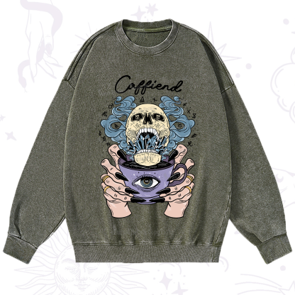 Purplehecate Caffiend Washed Sweatshirt