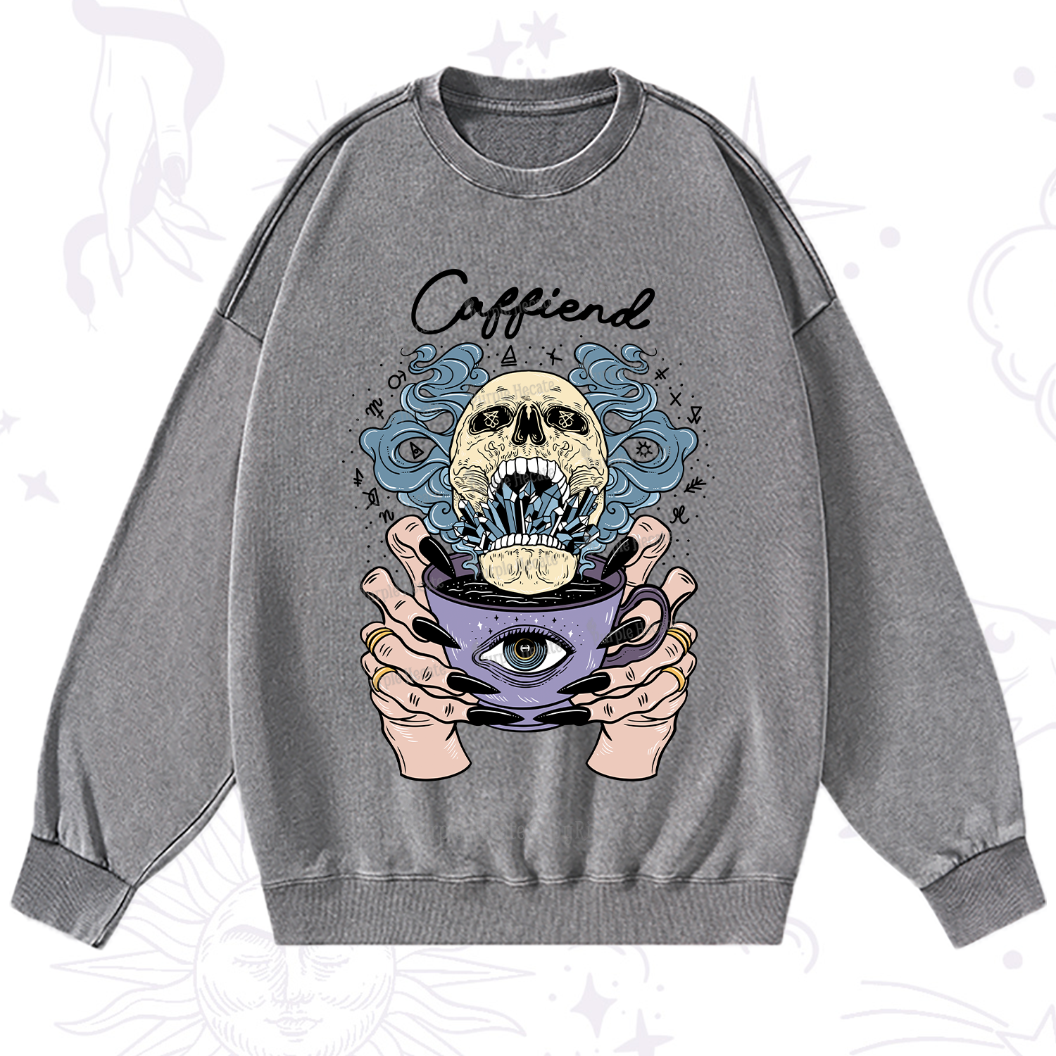 Purplehecate Caffiend Washed Sweatshirt