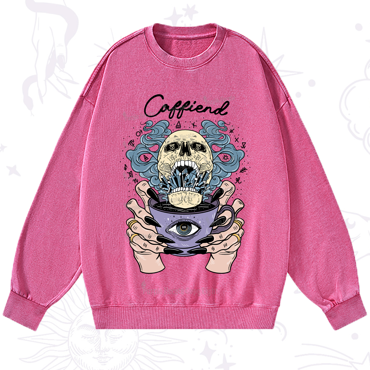 Purplehecate Caffiend Washed Sweatshirt