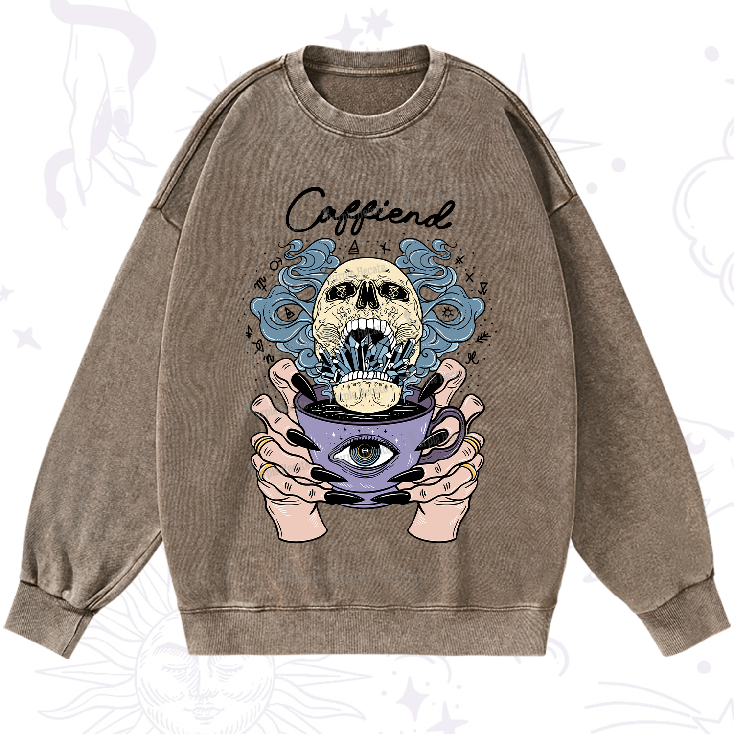 Purplehecate Caffiend Washed Sweatshirt
