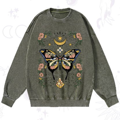 Purplehecate I Am Opening Washed Sweatshirt