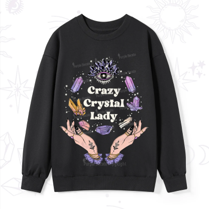 Purplehecate Crazy Crystal Lady Sweatshirt