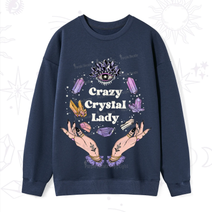 Purplehecate Crazy Crystal Lady Sweatshirt