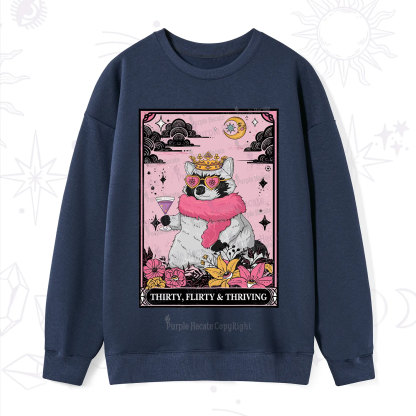 Purplehecate The Thirty Flirty Thriving Oracle Card Sweatshirt