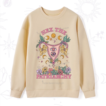 Purplehecate Hex the Patriarchy Feminist Power Sweatshirt