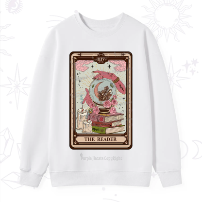 Purplehecate The Reader Tarot Witch Vibes Sweatshirt