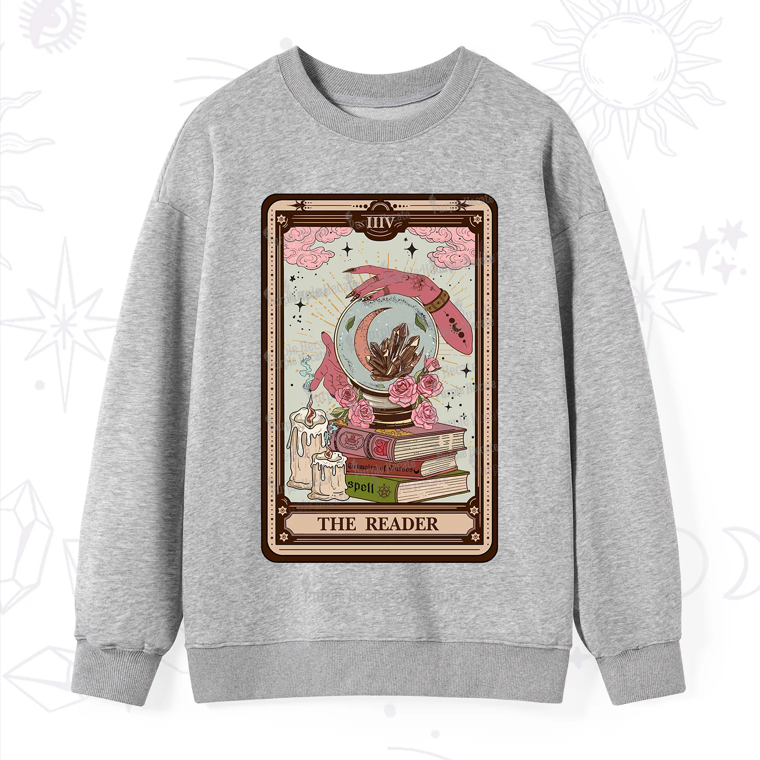 Purplehecate The Reader Tarot Witch Vibes Sweatshirt