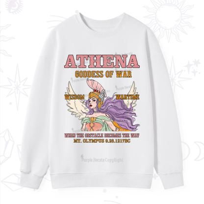 Purplehecate Wise War Goddess Athena Sweatshirt