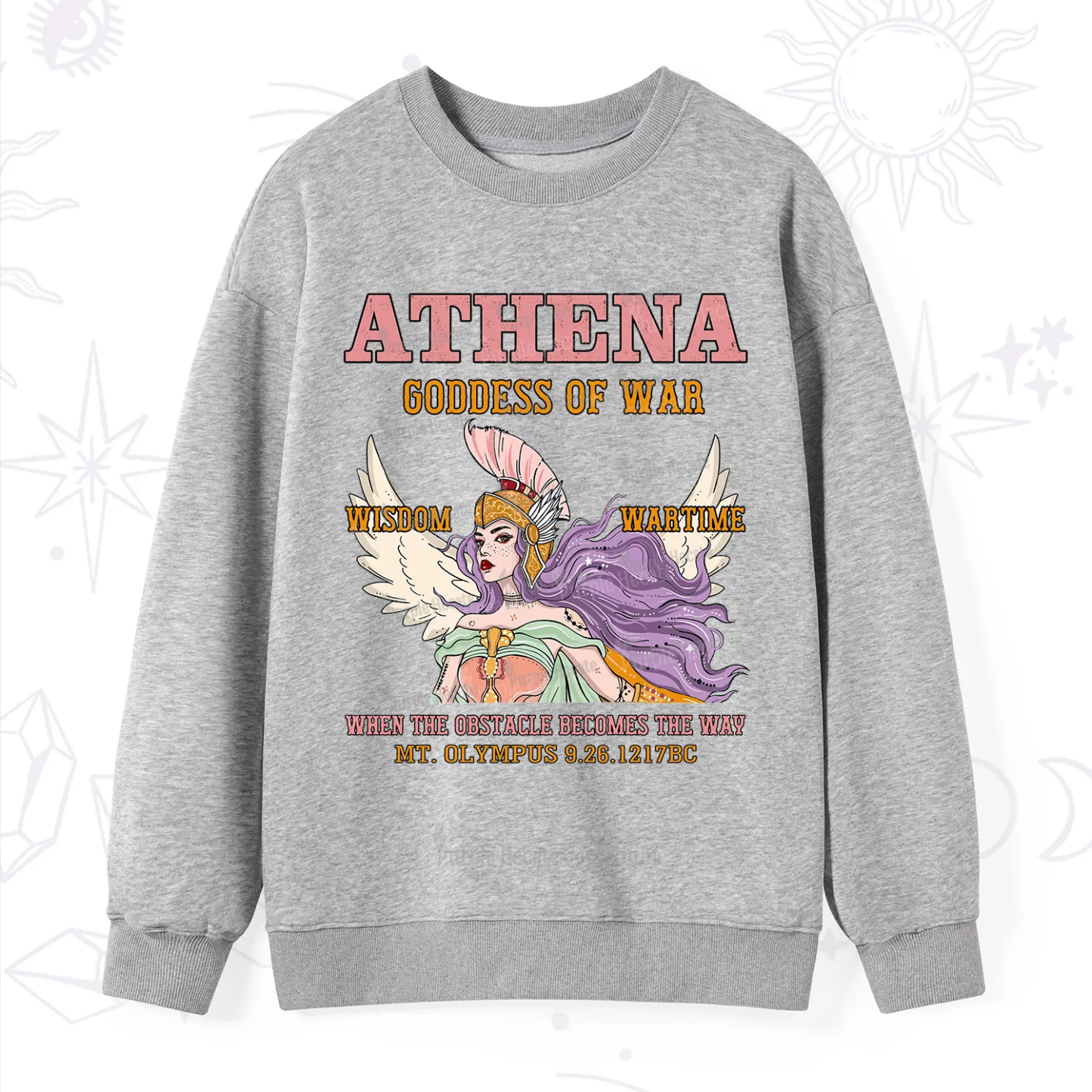 Purplehecate Wise War Goddess Athena Sweatshirt