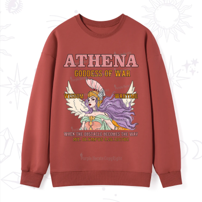 Purplehecate Wise War Goddess Athena Sweatshirt