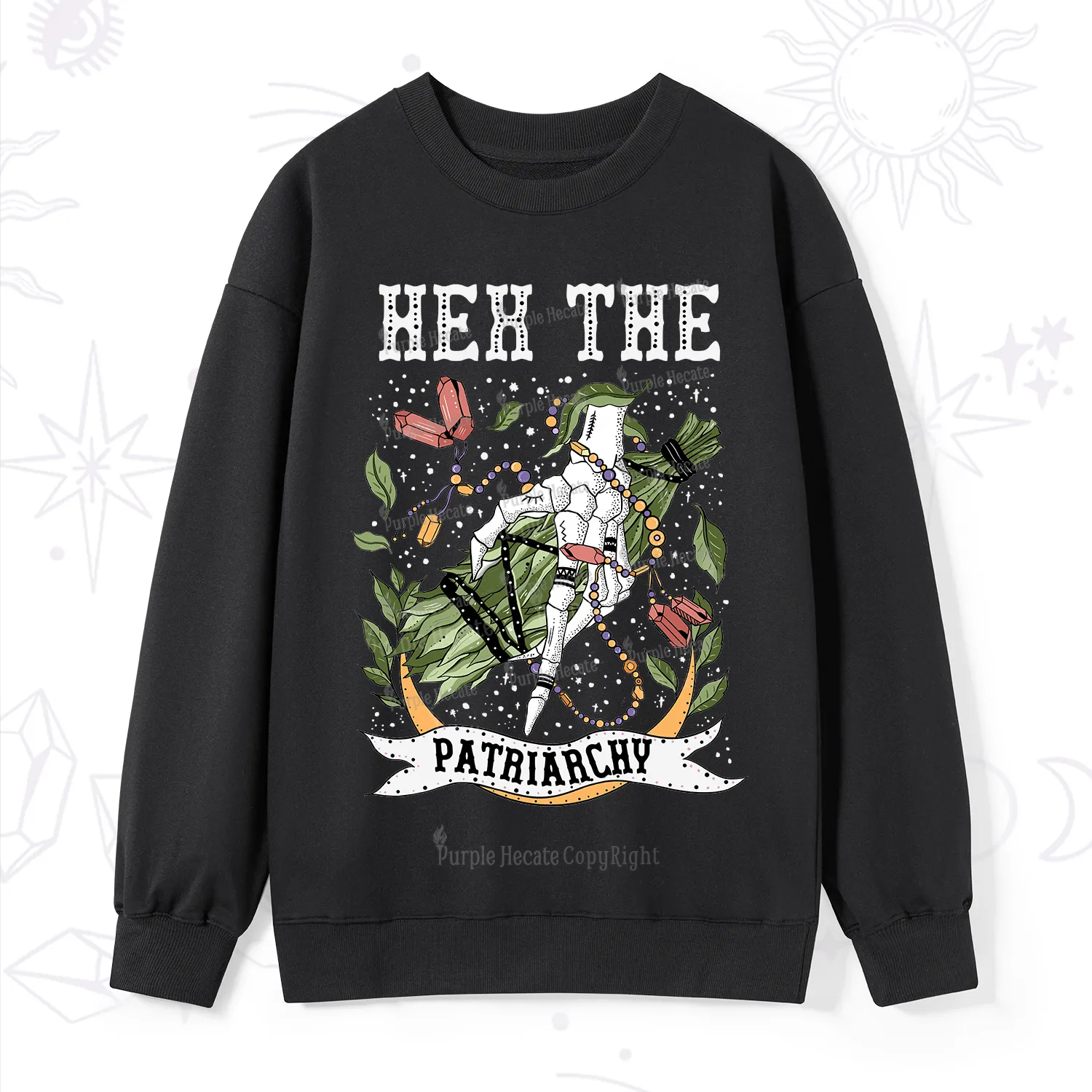 Purplehecate Heh The Patriarchy Sweatshirt