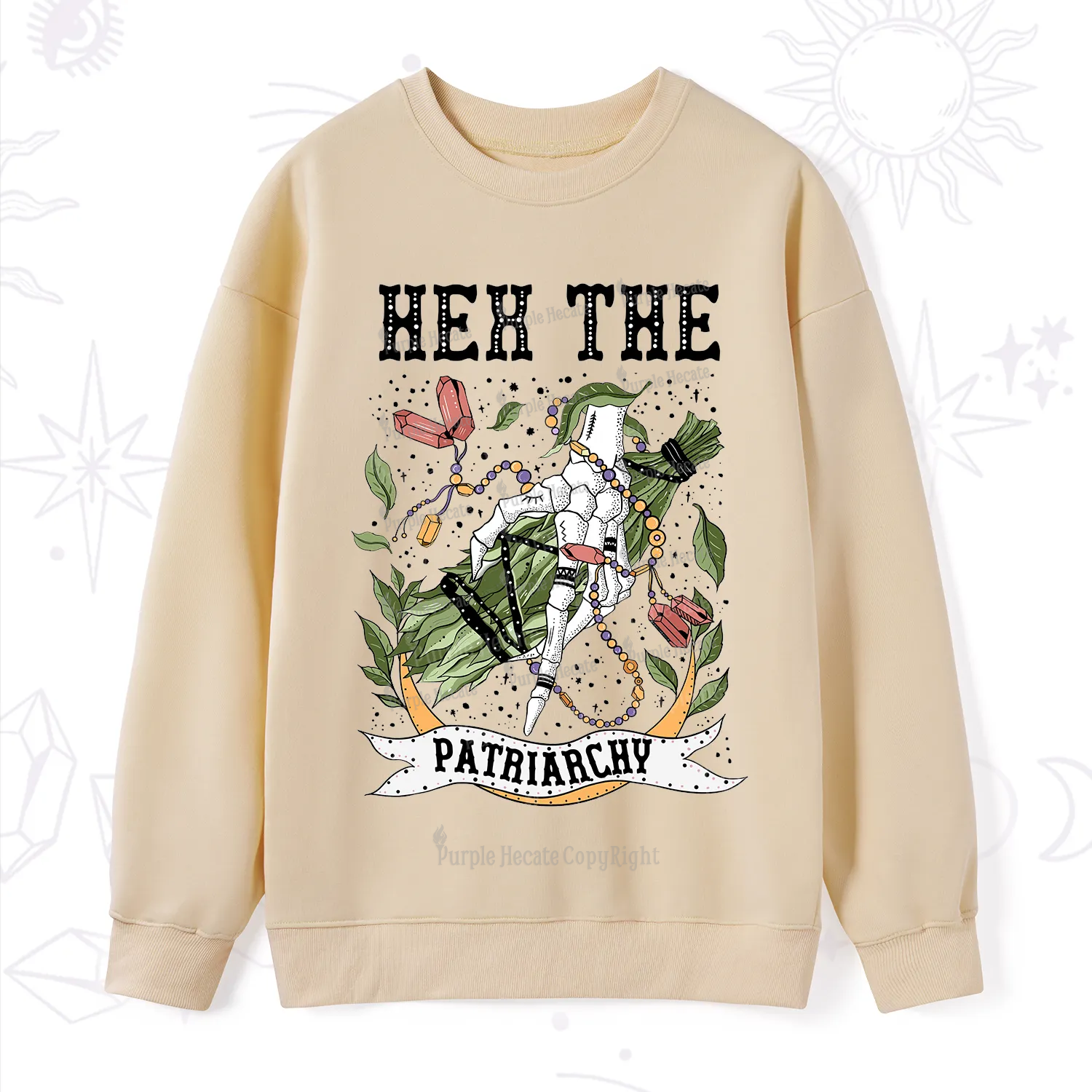 Purplehecate Heh The Patriarchy Sweatshirt