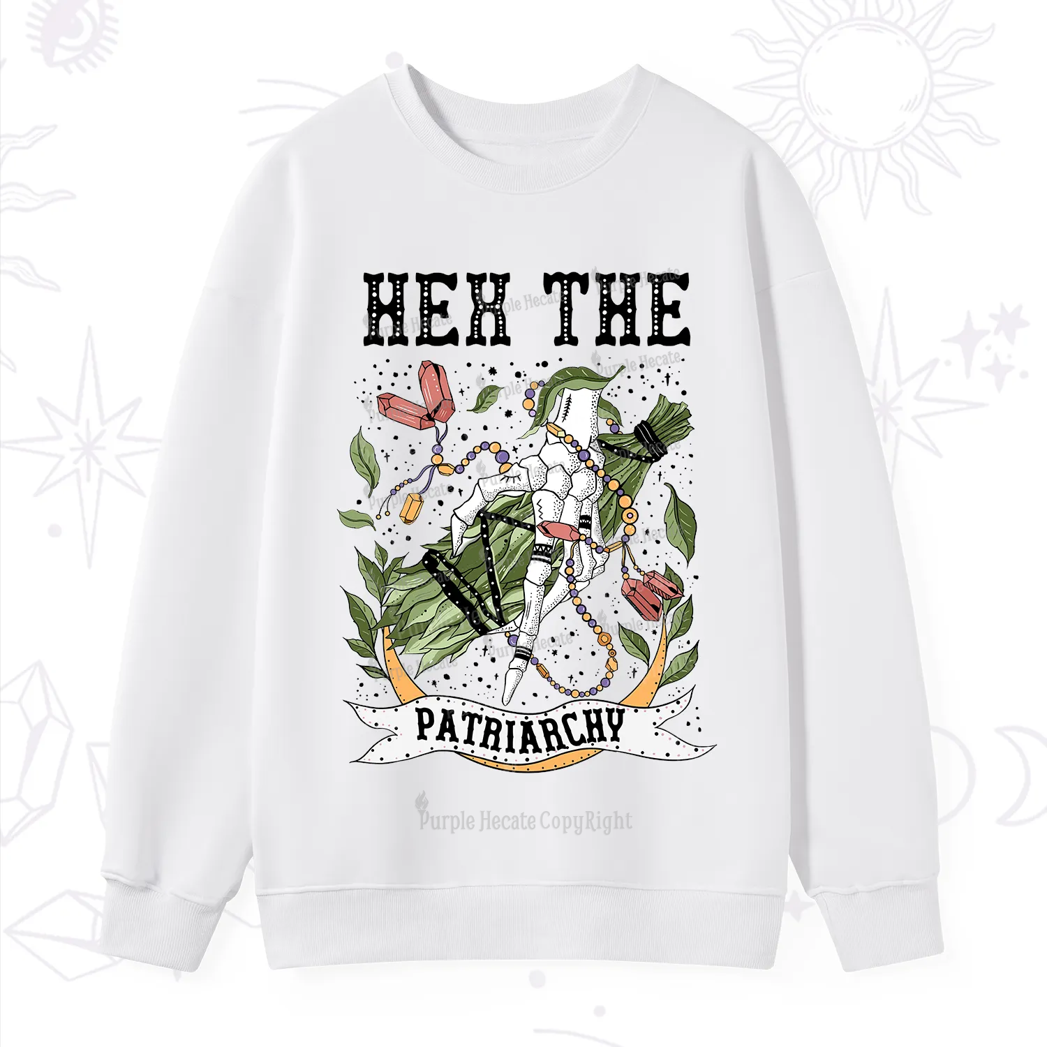 Purplehecate Heh The Patriarchy Sweatshirt