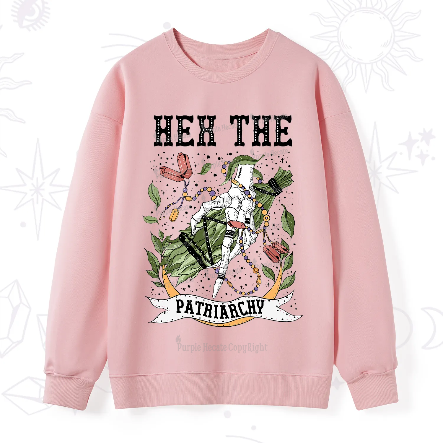 Purplehecate Heh The Patriarchy Sweatshirt