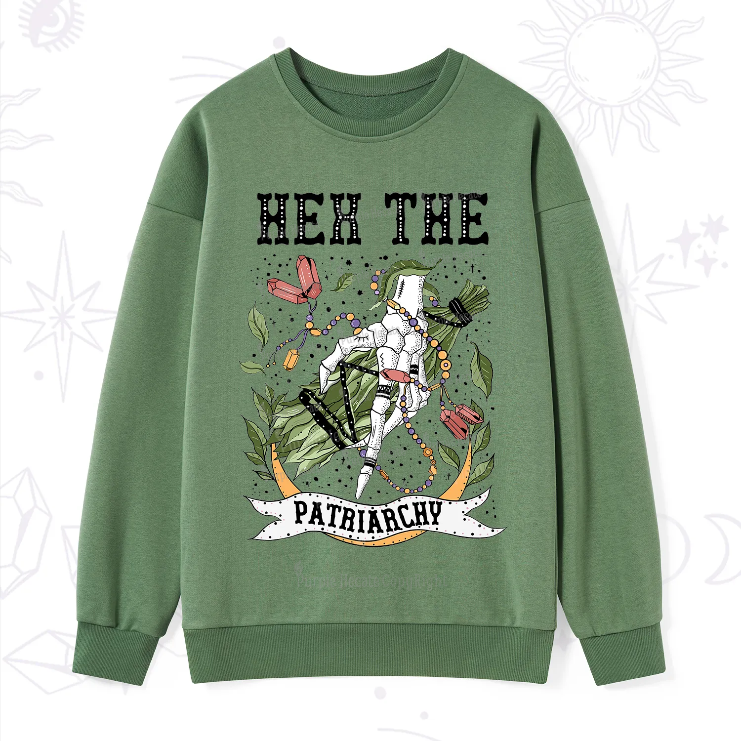 Purplehecate Heh The Patriarchy Sweatshirt